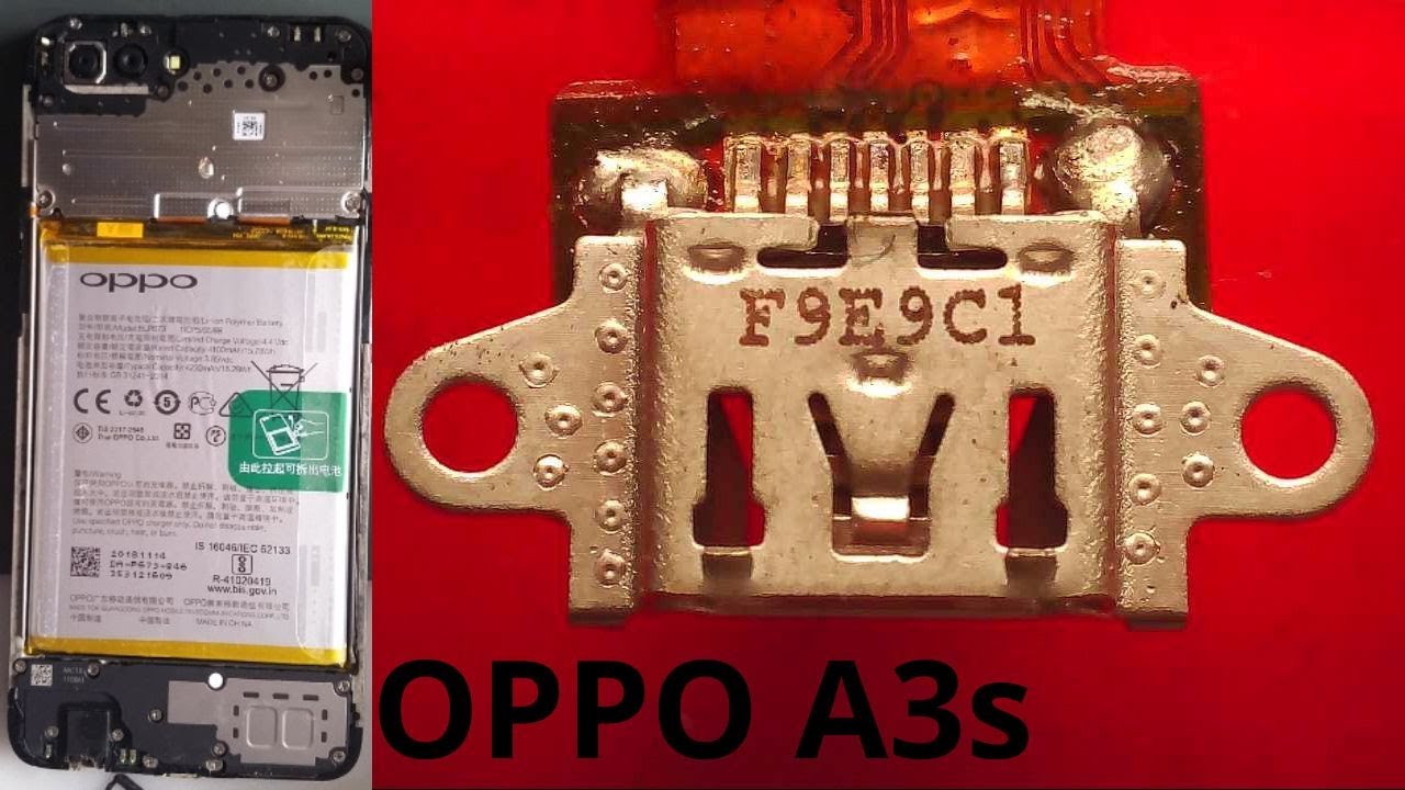 oppo A3s смяна на захранваща букса